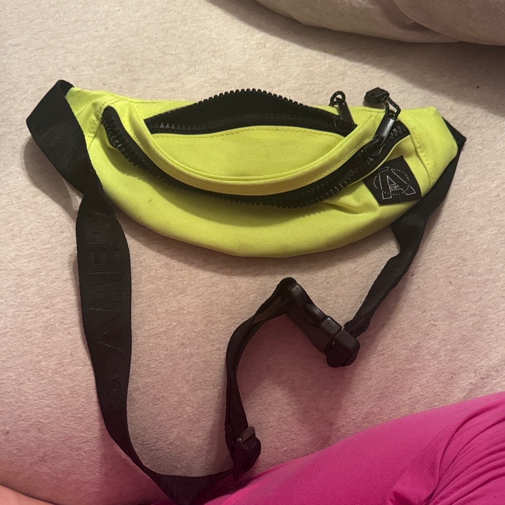 Lime green American eagle fanny pack